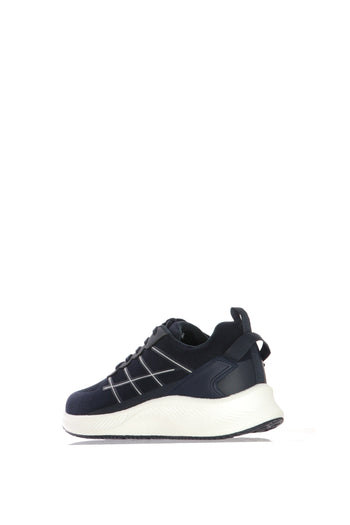 Sneakers uomo  in tessuto verde e blu con lacci - 6
