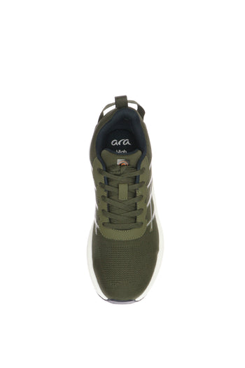 Sneakers uomo  in tessuto verde e blu con lacci - 11