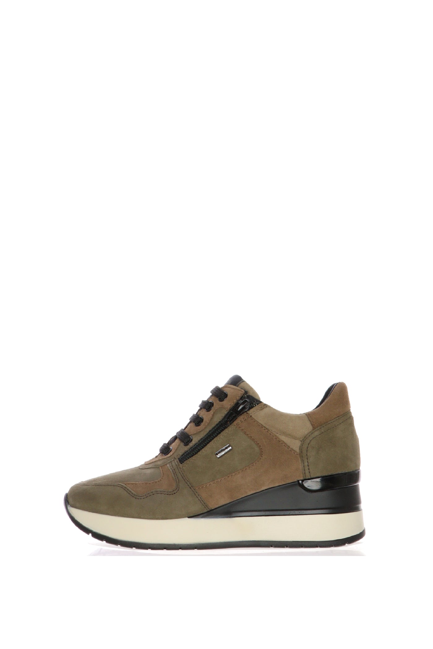 Sneakers visone con lacci e cerneiera plantare estraibile Cinzia Soft 2