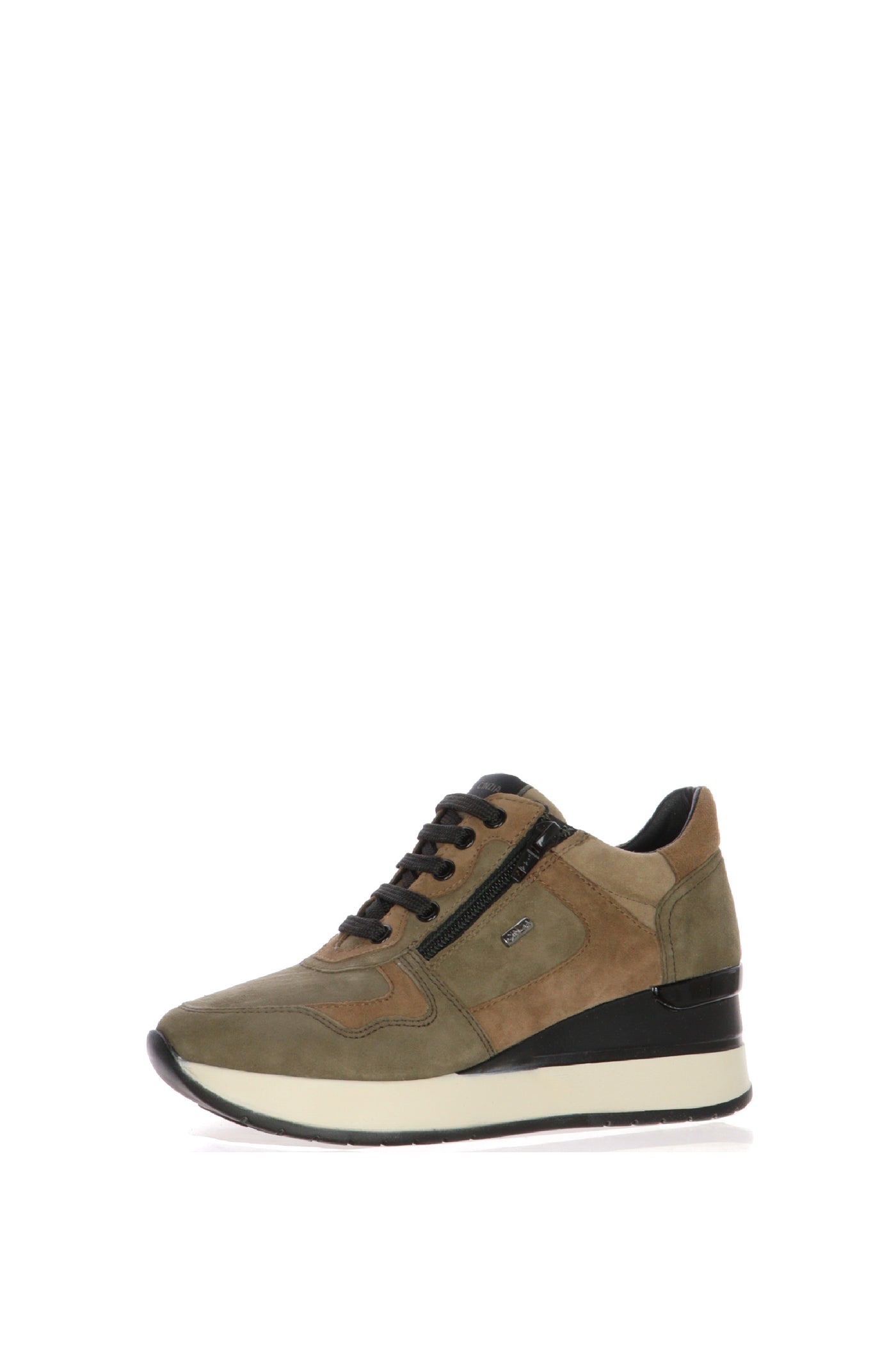 Sneakers visone con lacci e cerneiera plantare estraibile Cinzia Soft
