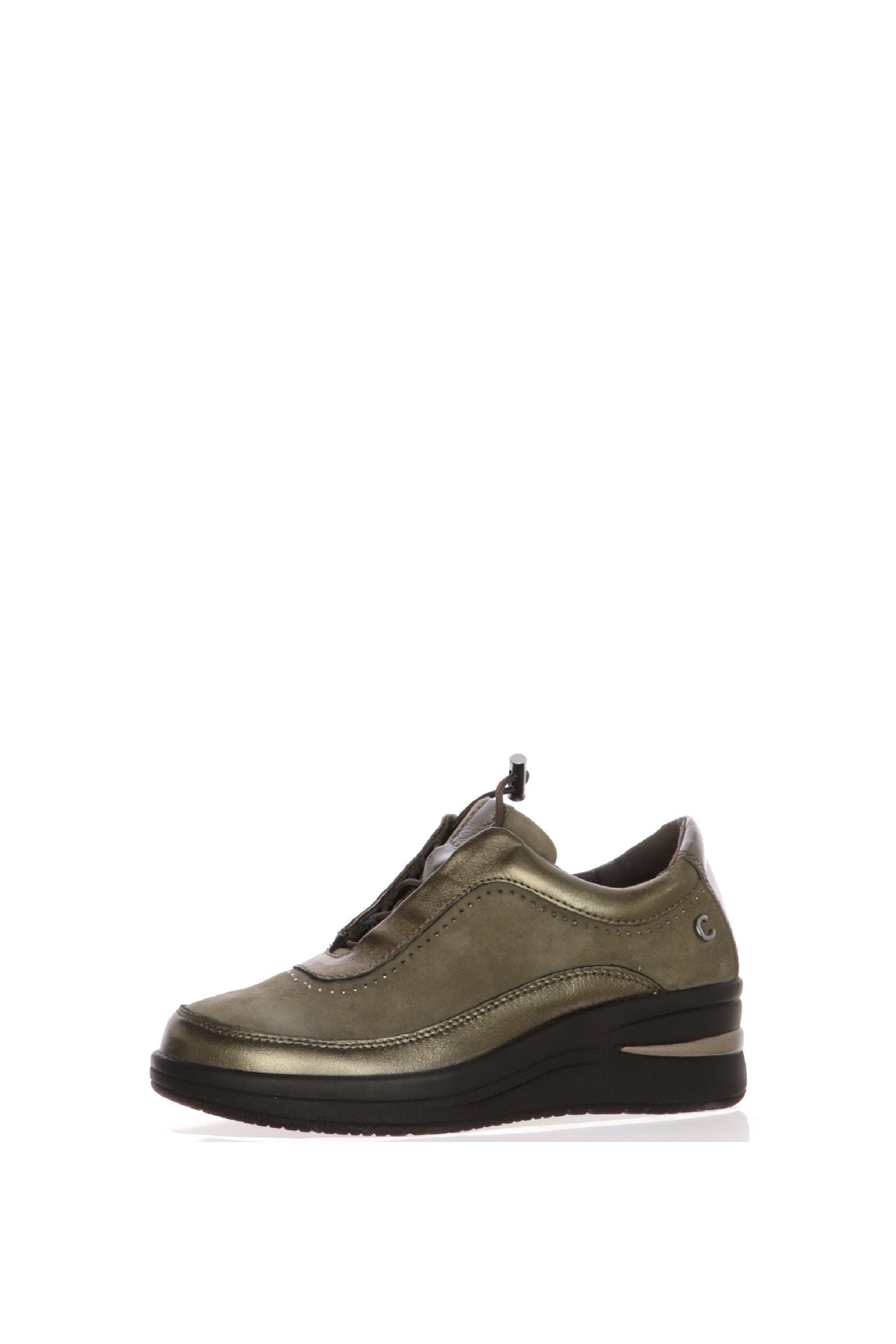 Sneakers visone con lacci elastici plantare estraibile Cinzia Soft