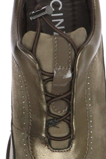 Sneakers visone con lacci elastici plantare estraibile Cinzia Soft - 6