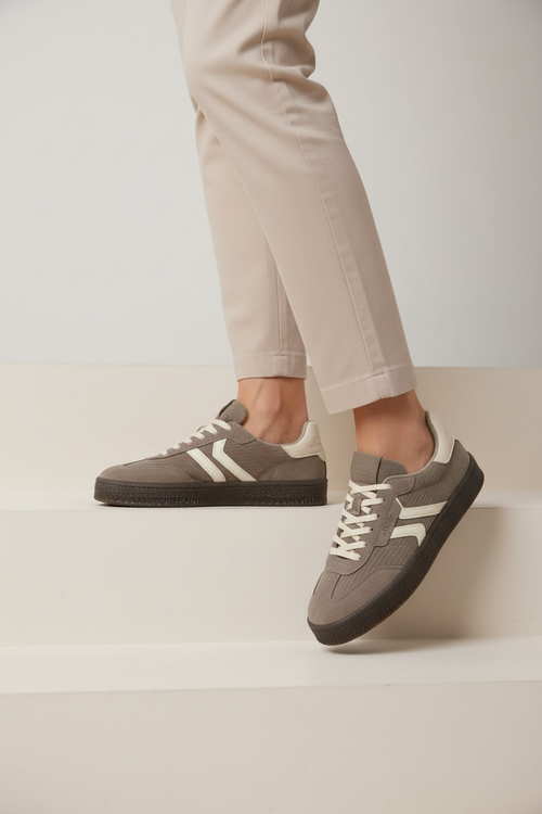 Sneaker uomo corduroy taupe - 2