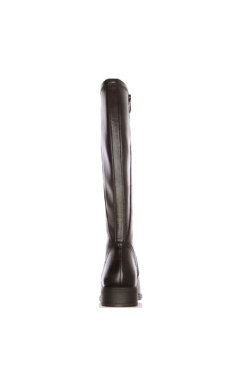 Stivale cavallerizzo in pelle marrone - 5
