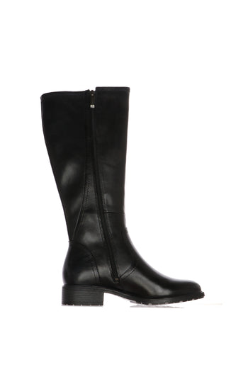 Stivale cavallerizzo in pelle nero gambalr extra large - 3