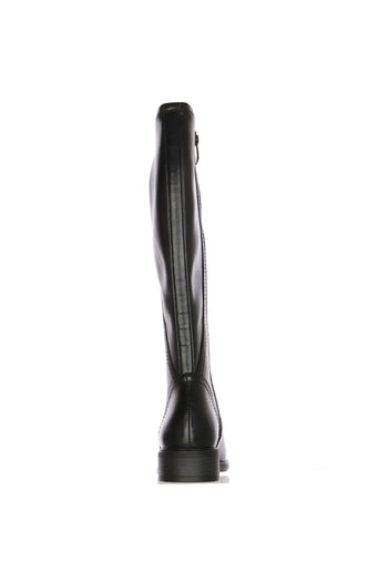 Stivale cavallerizzo in pelle nero gambalr extra large - 5