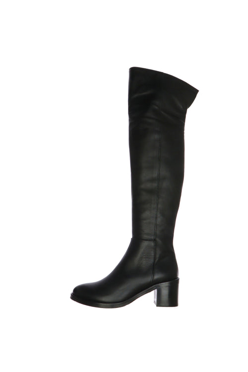 Stivale gambale alto in vera pelle Gianni Crasto Made in Italy - 1