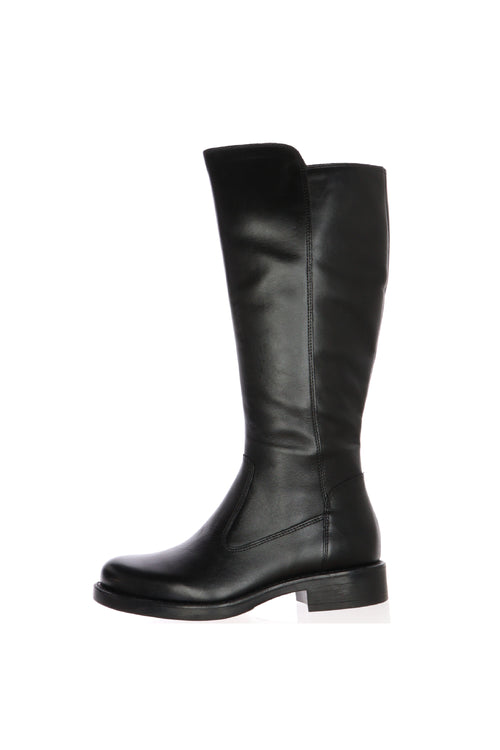 Stivale in pelle castagno e nero Cinzia Soft - 1