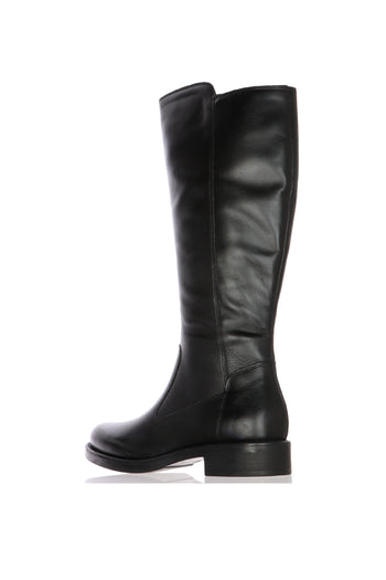 Stivale in pelle castagno e nero Cinzia Soft - 7