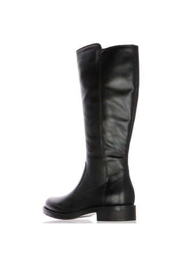 Stivale in pelle castagno e nero Cinzia Soft - 5