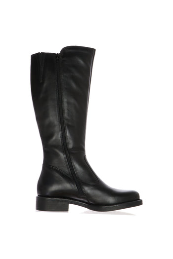 Stivale in pelle castagno e nero Cinzia Soft - 9