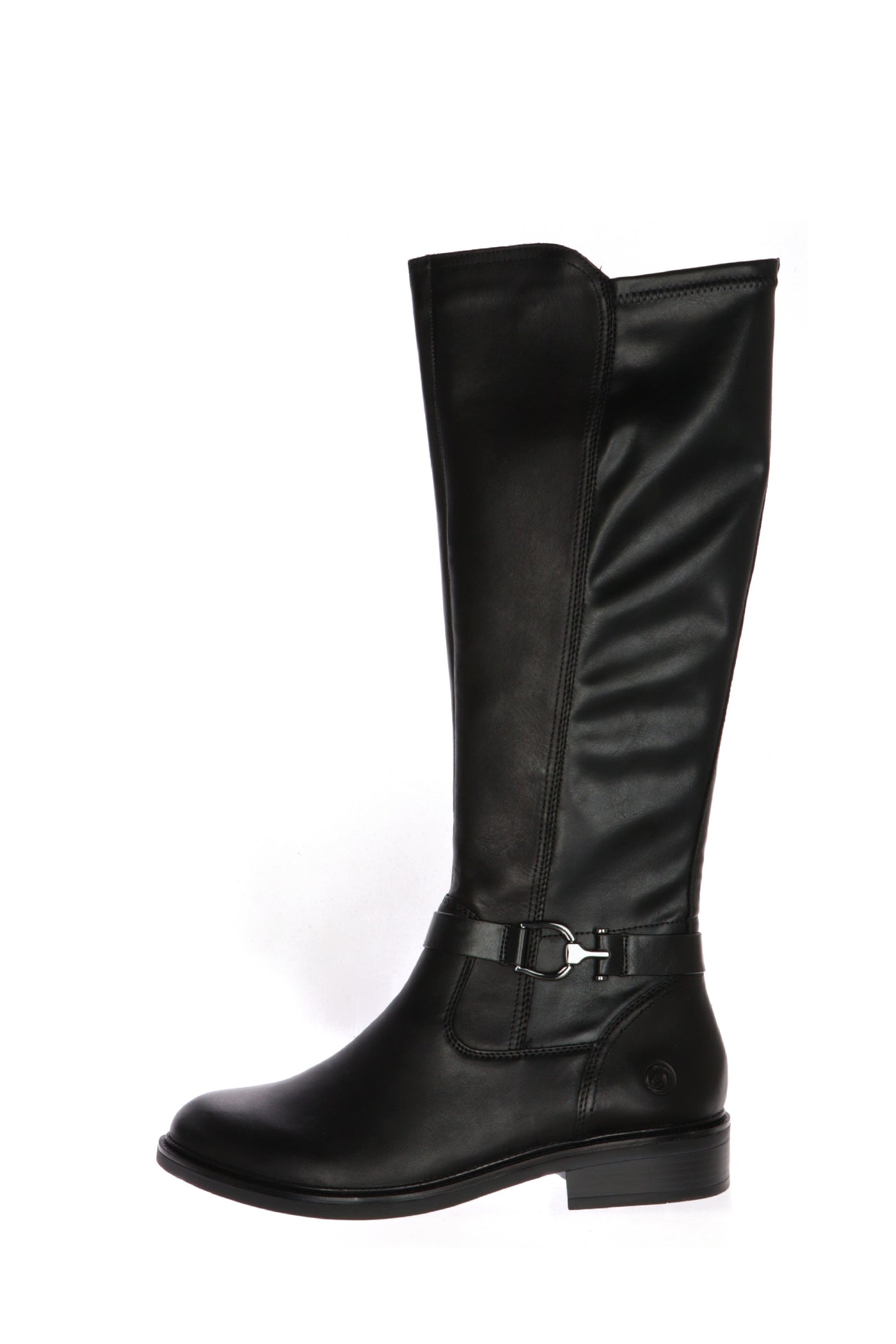 Stivale in pelle nero con gamabale elastico Remonte