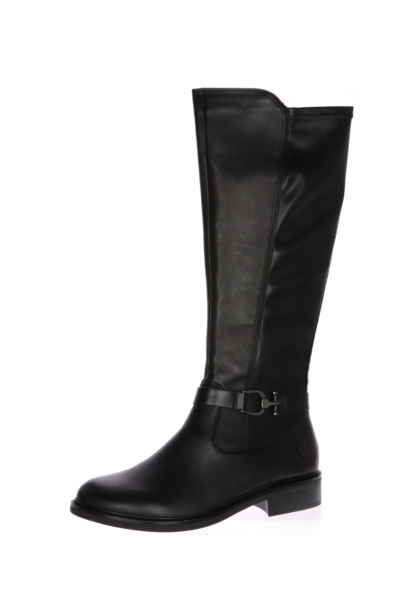 Stivale in pelle nero con gamabale elastico Remonte 2