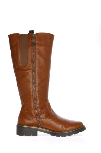 Stivale in pelle nero o cuoio n 42 43 donna Ara shoes - 5