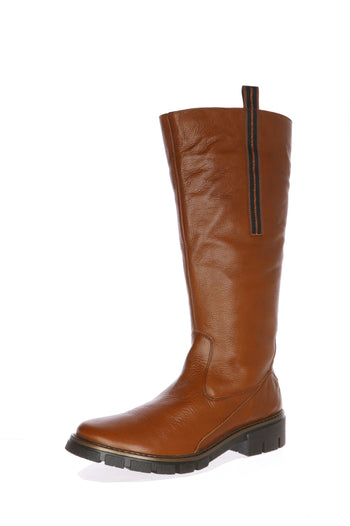 Stivale in pelle nero o cuoio n 42 43 donna Ara shoes - 3