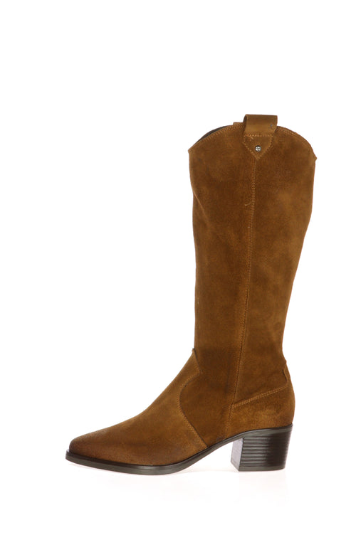 Stivale in pelle scamosciata cuoio Soffice Sogno - 1