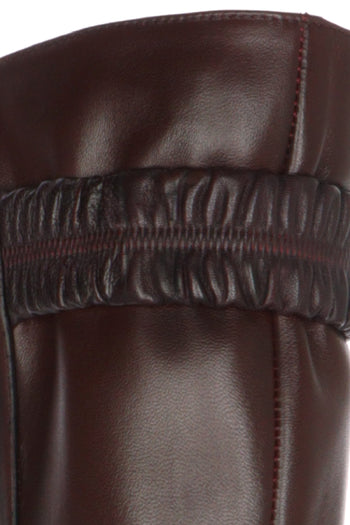 Stivale in vera pelle nero e bordeaux con tacco 8 cm sottile Gianni Crasto - 11