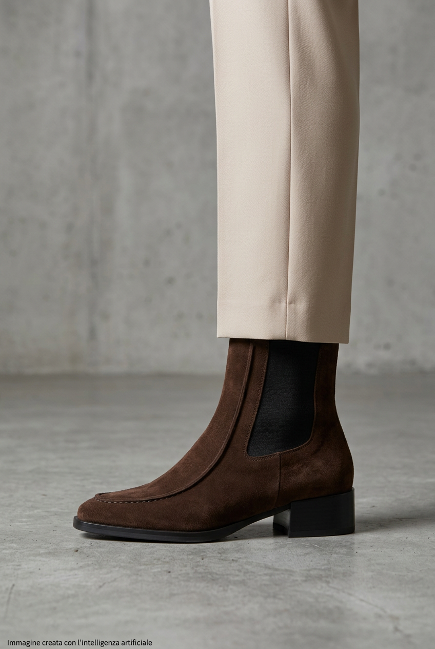 Stivaletto beatles marrone choco 2