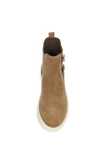 Stivaletto beige Chelsea Donna in Suede Nero Giardini - 6