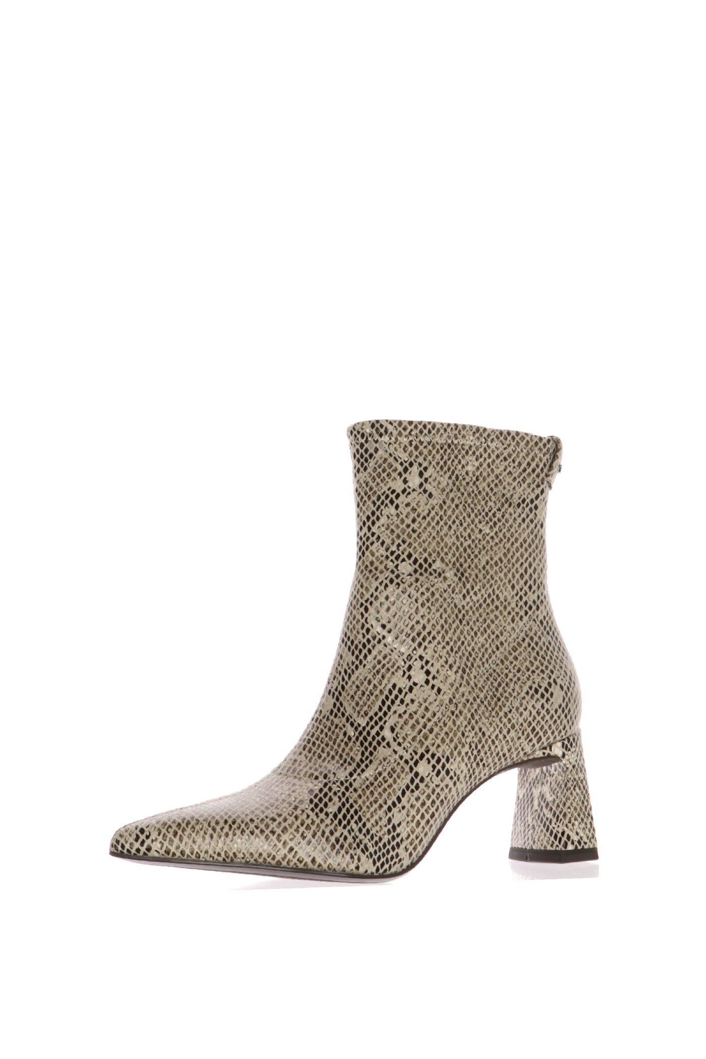 Stivaletto beige elastico con tacco Tamaris