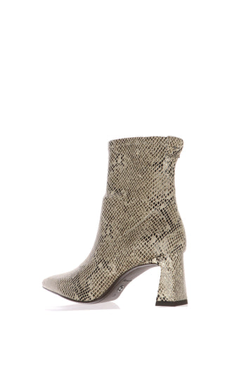 Stivaletto beige elastico con tacco Tamaris - 3