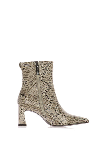 Stivaletto beige elastico con tacco Tamaris - 3