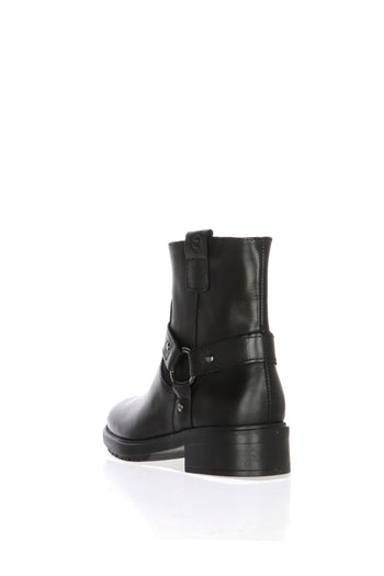 Stivaletto biker in pelle nera Tamaris - 3