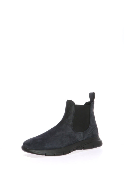 Stivaletto blu con elastici laterali Frau 09A4 - 2