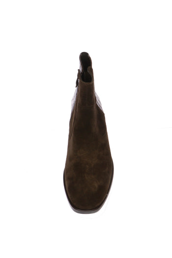 Stivaletto camoscio e pelle moro donna n 42 43 Ara - 3