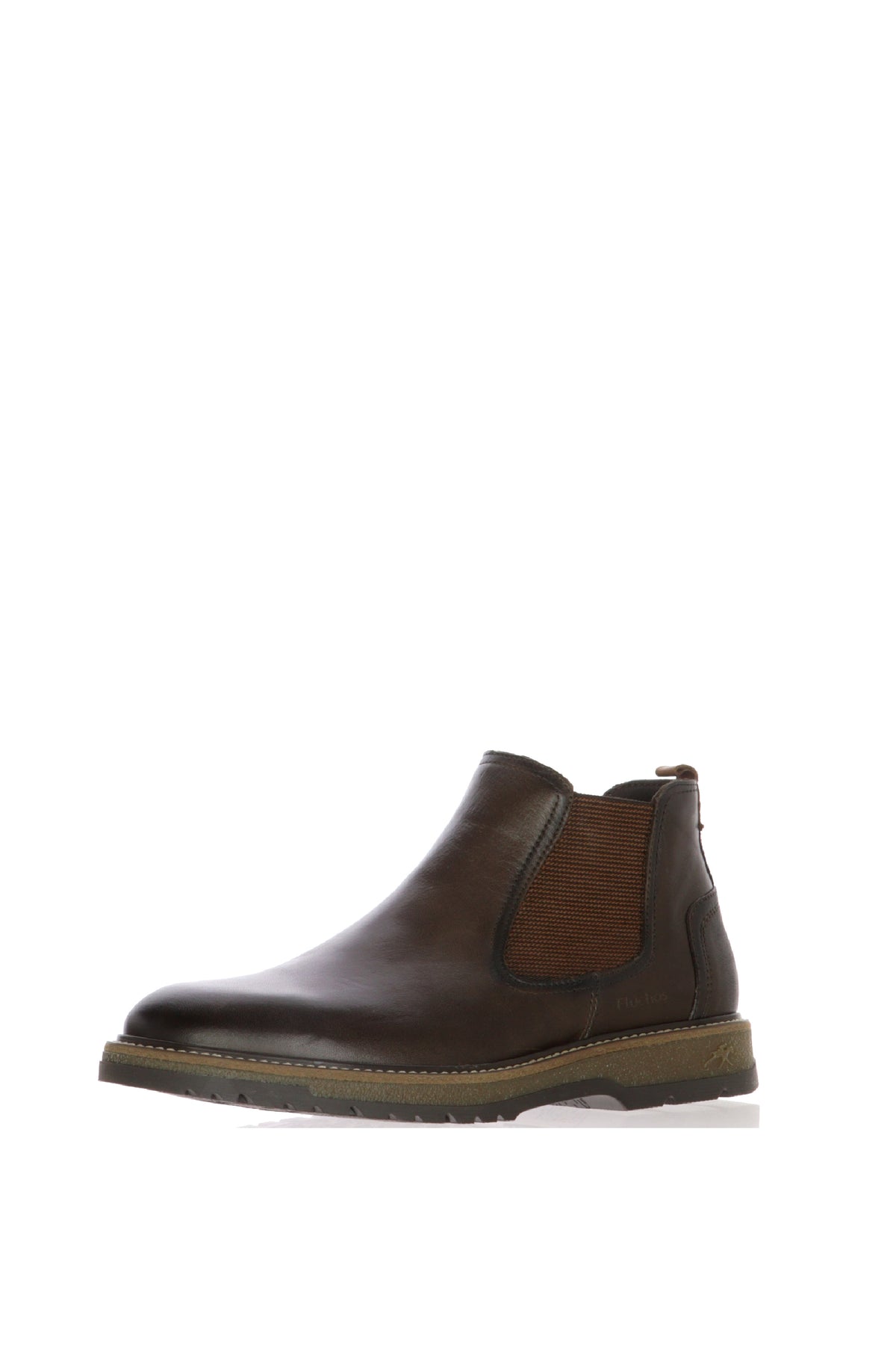 Stivaletto chelsea in pelle marrone 2