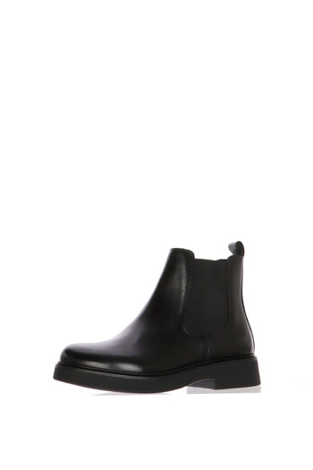 Stivaletto chelsea in pelle nera con cerniera - 3