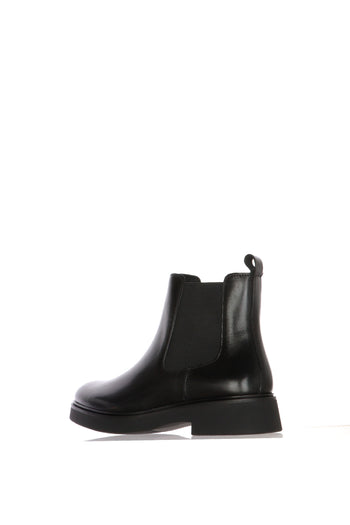 Stivaletto chelsea in pelle nera con cerniera - 4