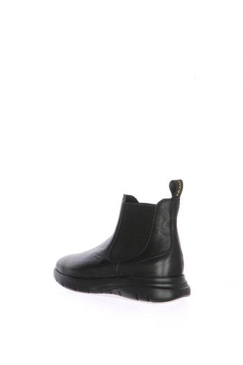 Stivaletto con elastici laterali in pelle nera Frau 09L4 - 4