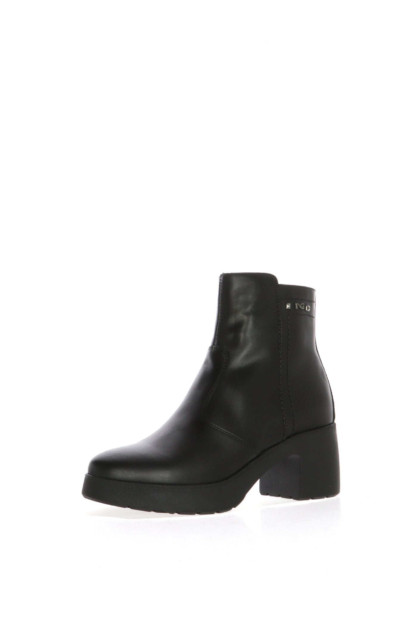 Stivaletto donna in pelle nera Nero Giardini 2