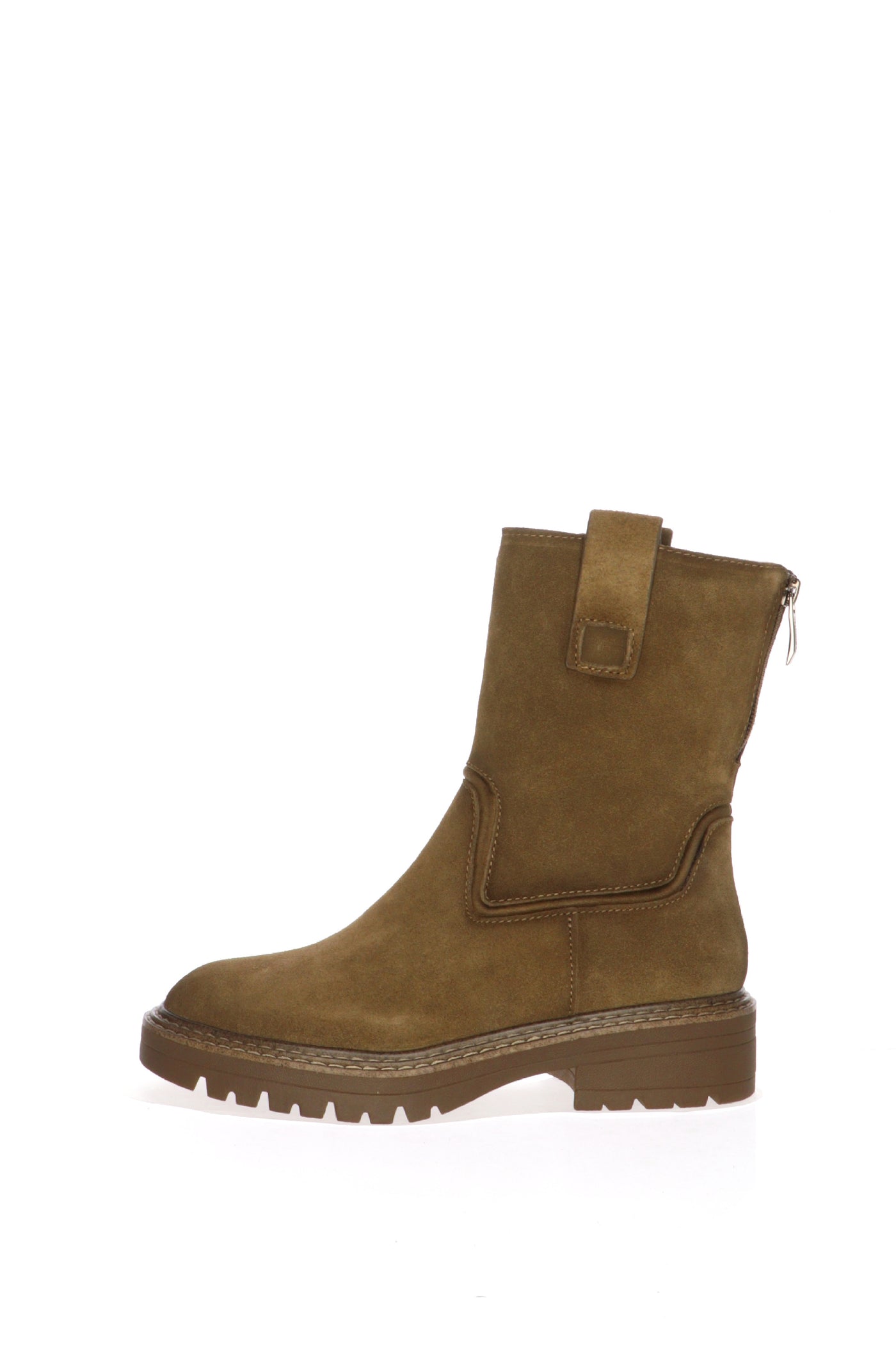 Stivaletto donna in pelle scamosciata tortora Tamaris 2