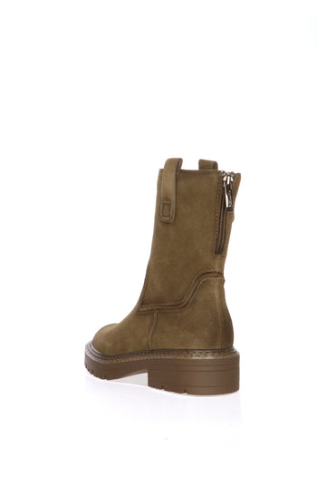 Stivaletto donna in pelle scamosciata tortora Tamaris - 4