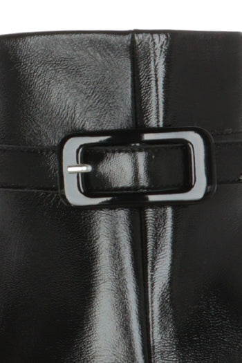 Stivaletto elegante  in pelle nera tacco a spillo e punta sfilata Melluso - 6