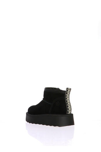 Stivaletto impellicciato camel e nero Tamaris - 8