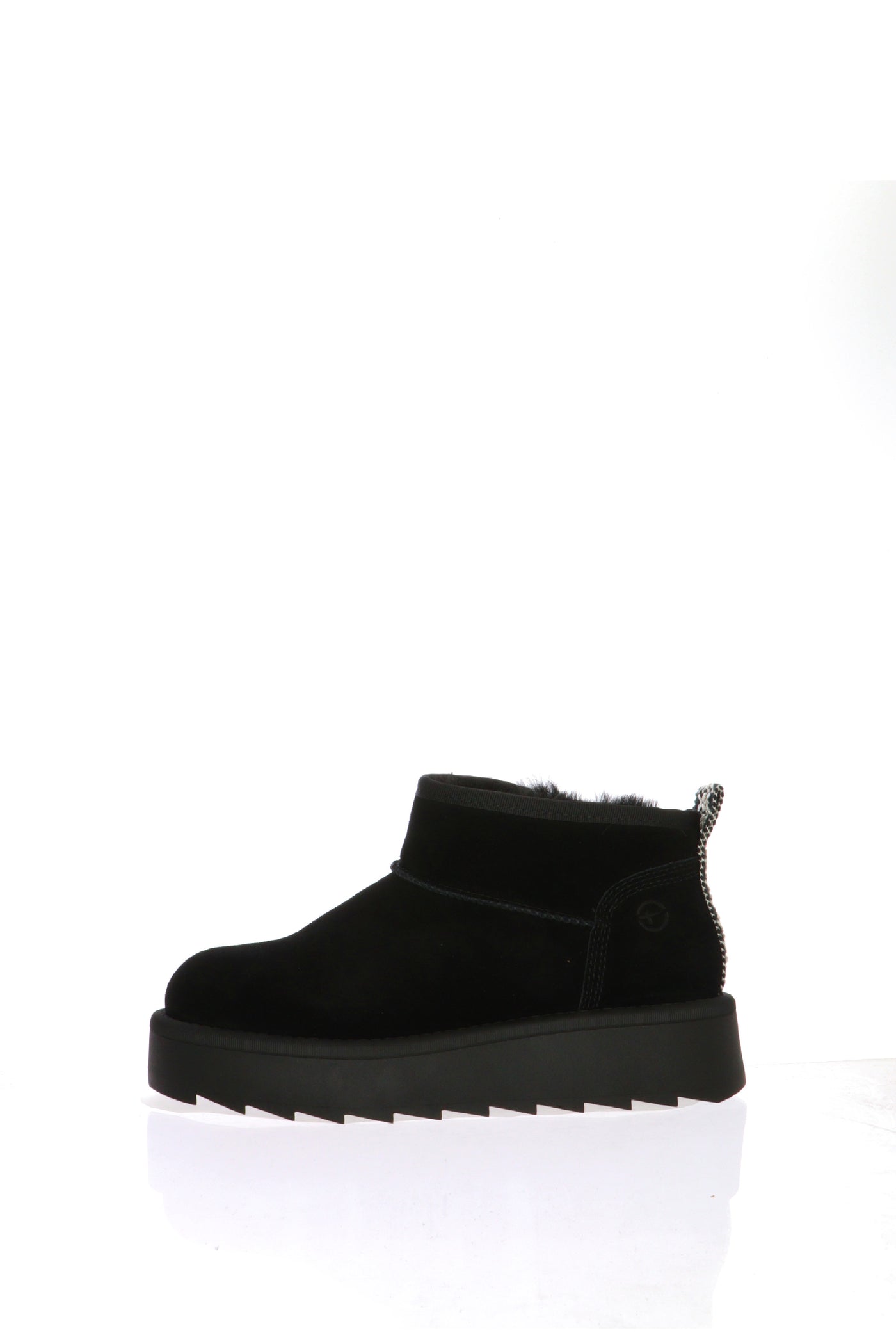 Stivaletto impellicciato camel e nero Tamaris 2