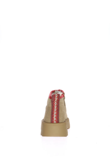 Stivaletto impellicciato camel e nero Tamaris - 4