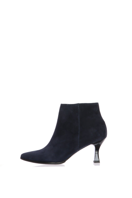 Stivaletto in camoscio nero e blu Soffice Sogno - 1