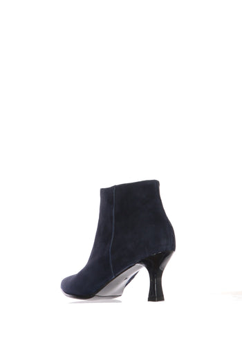 Stivaletto in camoscio nero e blu Soffice Sogno - 7