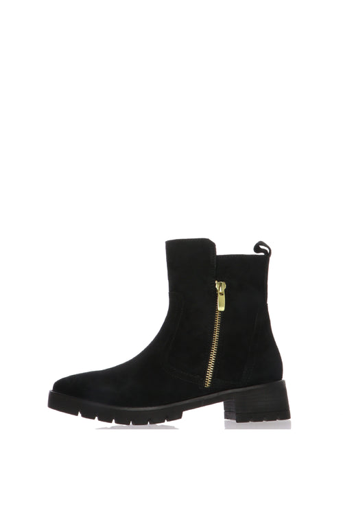 Stivaletto in camoscio nero plantare esrtaibile Ara - 1