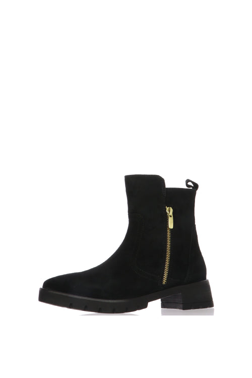 Stivaletto in camoscio nero plantare esrtaibile Ara - 2