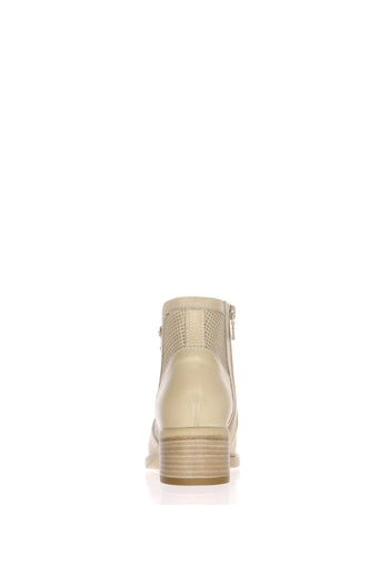Stivaletto in pelle beige con tacco basso Nero Giardini - 6