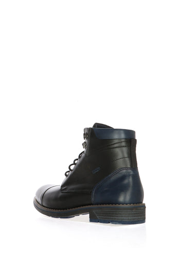 Stivaletto in pelle con lacci e cerniera Fluchos - 9