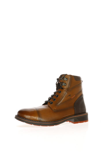 Stivaletto in pelle con lacci e cerniera Fluchos - 3