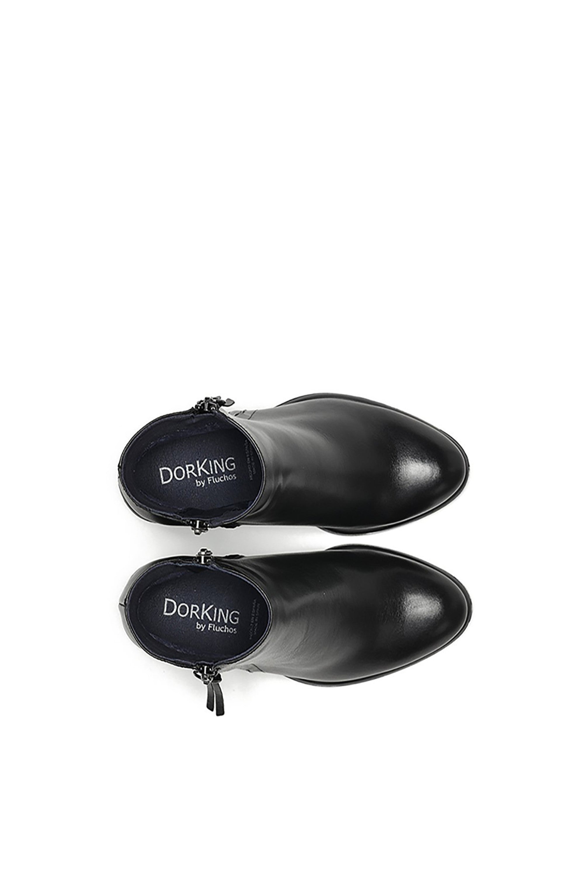 Stivaletto in pelle nera Dorking Fluchos