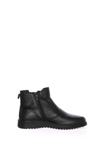 Stivaletto in pelle nera con cerniera laterale Mauri Moda 5301 - 3