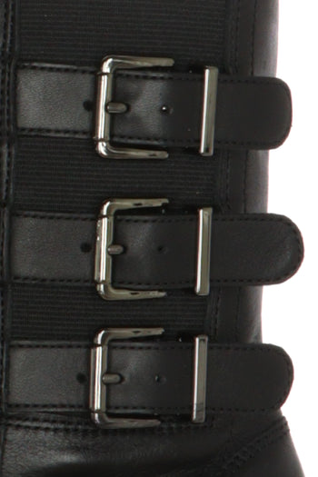 Stivaletto in pelle nera con fibbie Ara - 3